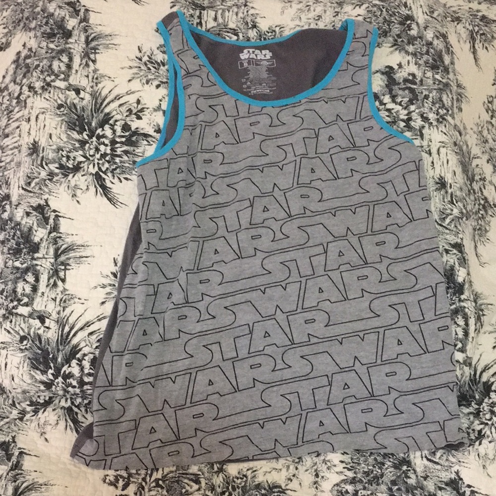 Official Star Wars tank top grey small
